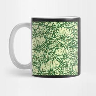 Hand Drawn Flower Seamless Pattern Mug